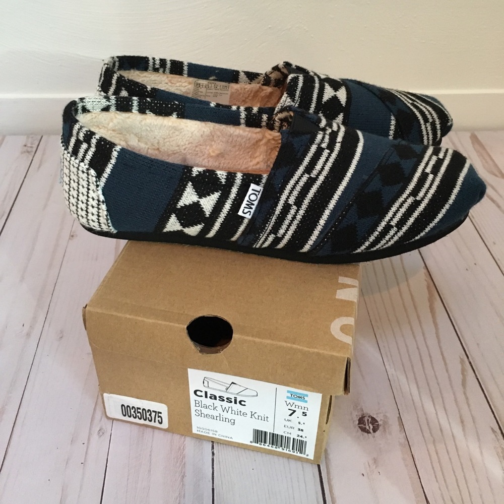 TOMS Knit Shearling Slip-On